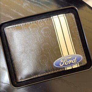 Ford Brown and white stripe Men's Wallet